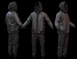 Streetwear Outfit, Hoodie, Jacket, Pants