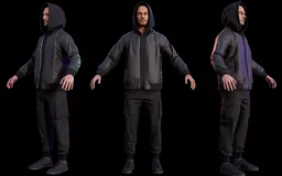 Streetwear Outfit Male Character
