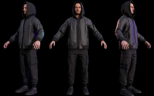 Streetwear Outfit Male Character