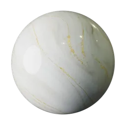 Polished White Gold Marble