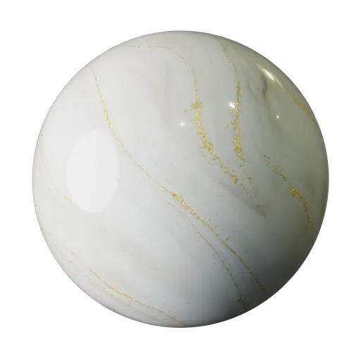 Polished White Gold Marble