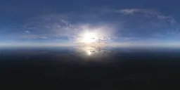 Cloudy Evening Sky over Ocean