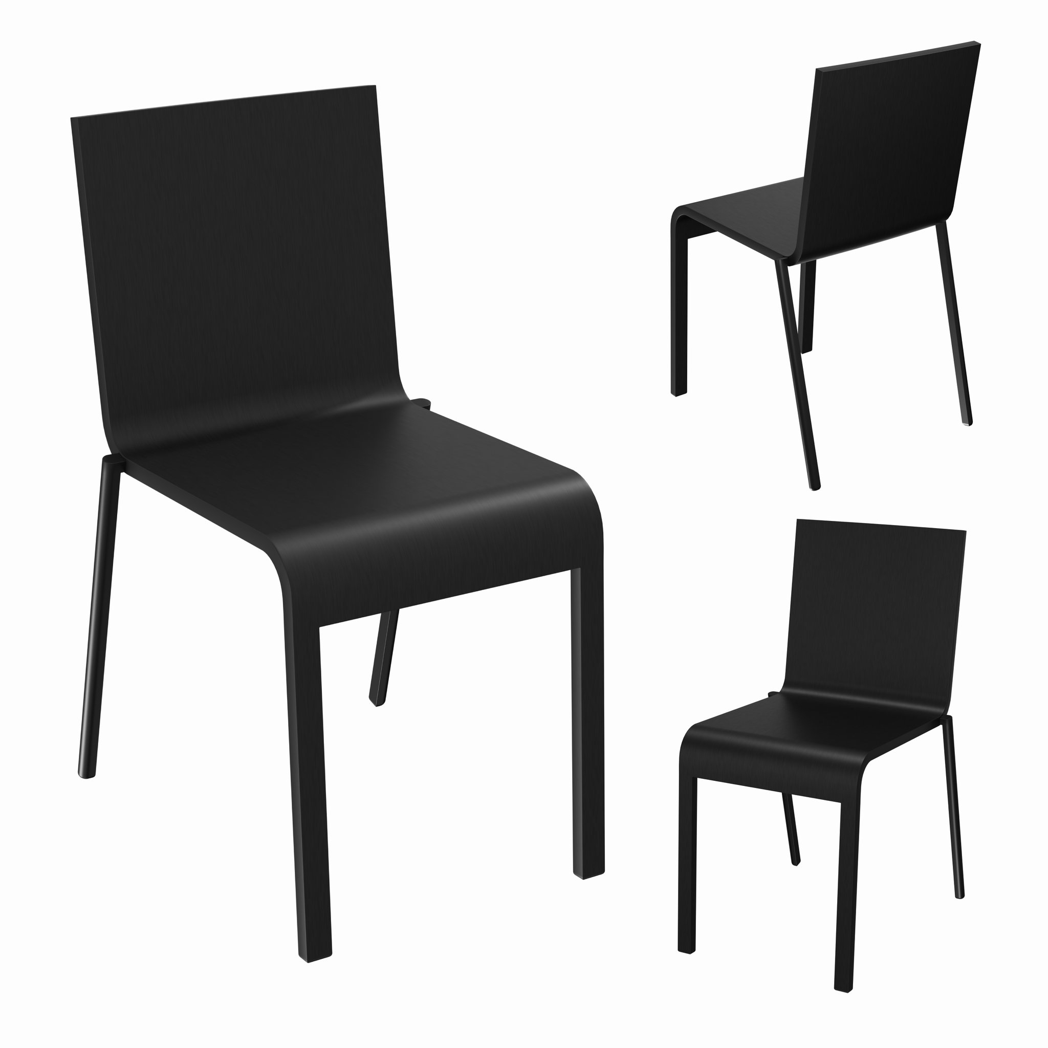 Vitra Chair Black FREE 3D Regular Chair models BlenderKit