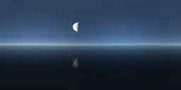 Night sky moon and stars