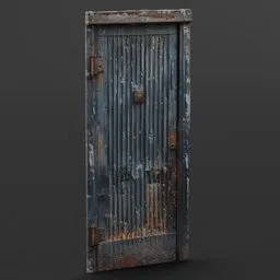 Old shack door