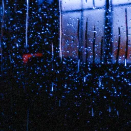 Realistic Cinematic Raindrops on Glass