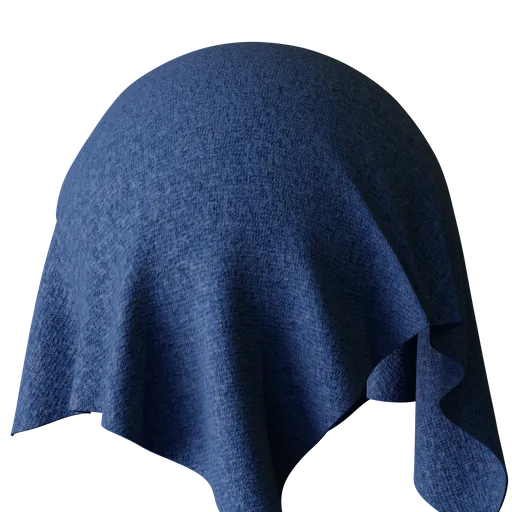 Deep Blue Boiled Wool