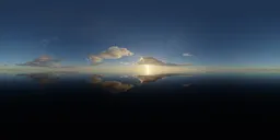 Cloudy Sunset Sky Ocean