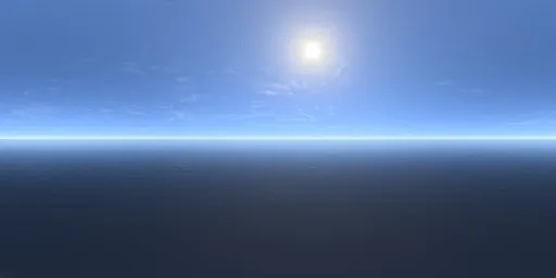 Bright sun blue sky