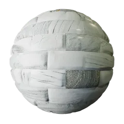 White Marble Brick Wall