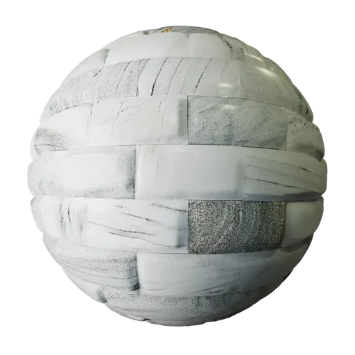 White Marble Brick Wall