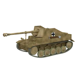 Low Poly SdKFz 131 Marder II