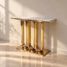 Luxury Gold Console Table