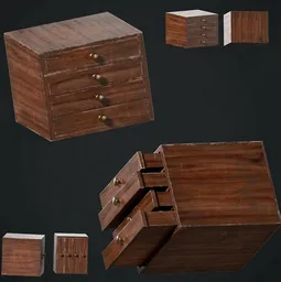 Vintage Wooden Drawer Box