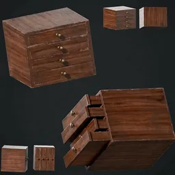 Vintage Wooden Drawer Box