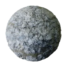 Fractured Blue Gray Coastal Rock