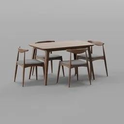 Millie 4 - Person Four Leg Dining Set