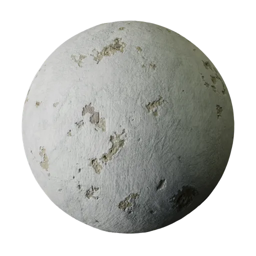 Chipped White Plaster