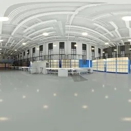 Industrial Modern Bright Warehouse