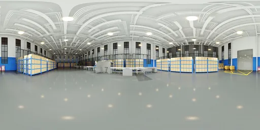 Industrial Modern Bright Warehouse