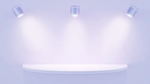 Versatile 3D podium for product display, illuminated by a spotlight, suitable for jewelry to electronics visualizations.