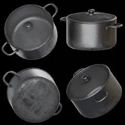 Old Metal Cooking Pot