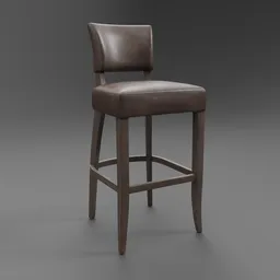 Adele Leather Stool