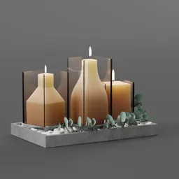 Set of Candles Centerpiece