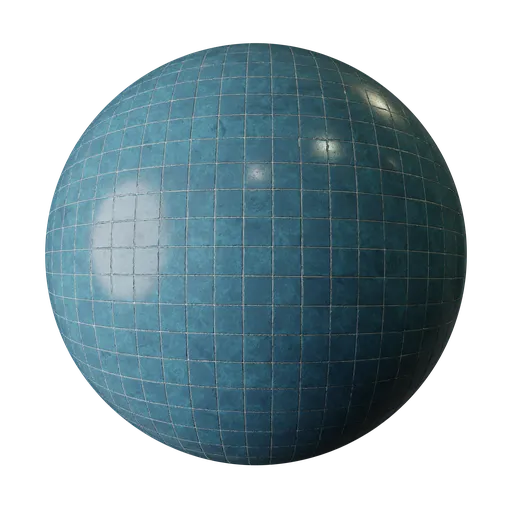 Small blue tiles