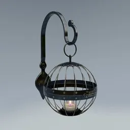 Lamp with candle