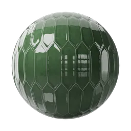 Elongated Hexagon Glazed Ceramic Tiles