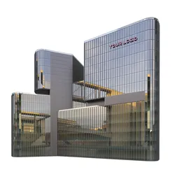 Modern Glass Tower Building