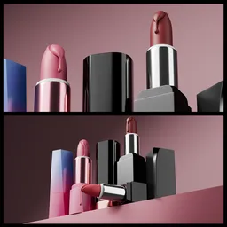 Lipsticks creative dripping shot