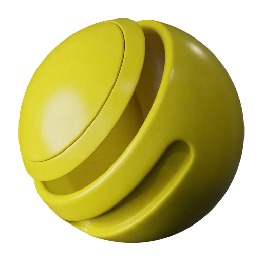Yellow painted metal
