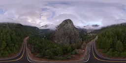 Cloudy Mountain Valley Road