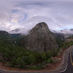 Cloudy Mountain Valley Road