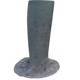 Realistic jungle tree 3D model showcasing detailed bark texture suitable for Blender rendering and CGI projects.