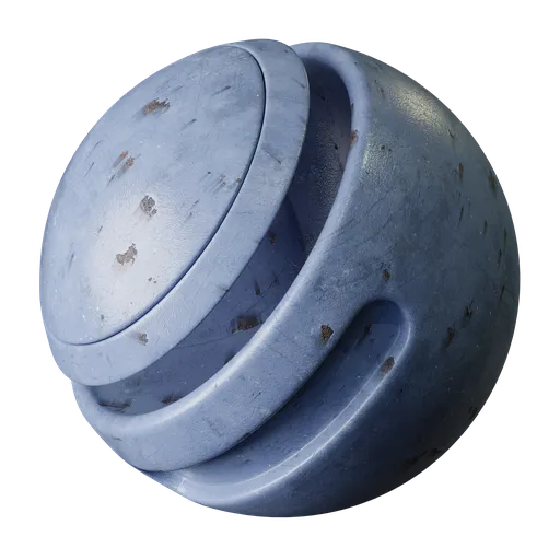 Blue rusted metal
