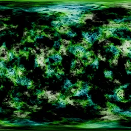 Green Nebula in Space