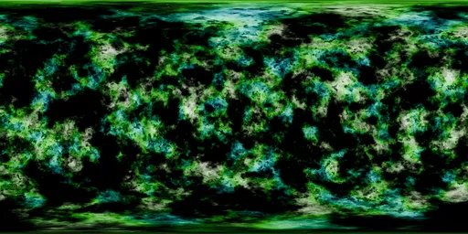 Green Nebula in Space