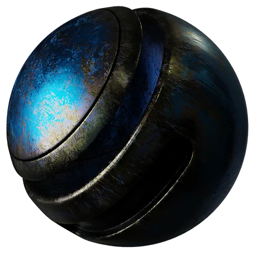 Metal Blue Marked