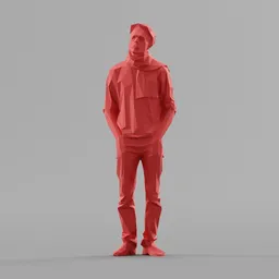 Lowpoly Male Standing