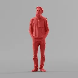 Lowpoly Male Standing