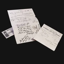 19th-Century Paper Clutter Documents