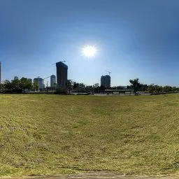 Under the bright sunshine