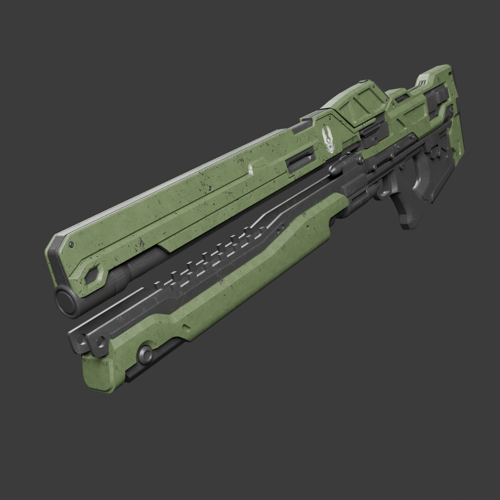 Halo Rail Gun | FREE Sci-Fi Weapons models | Blendkit