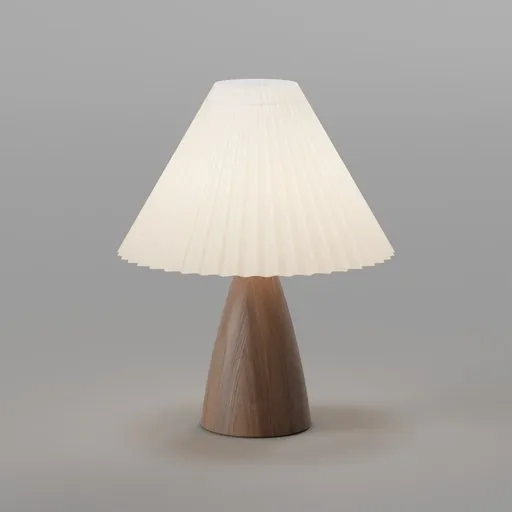 Wood-grain inspired lamp base