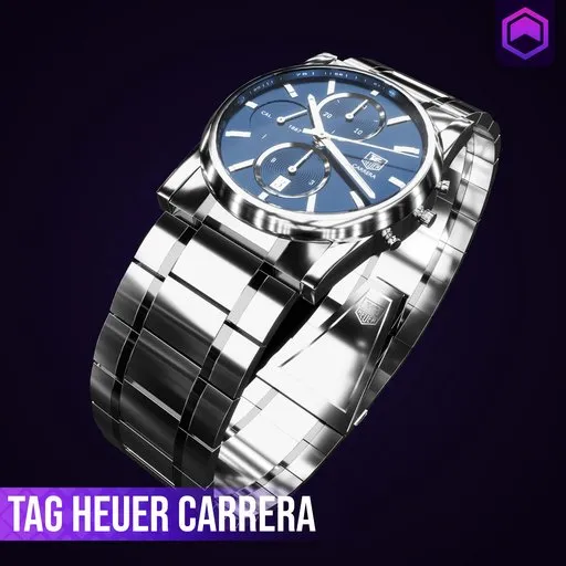 Detailed 3D rendering of a luxury watch, suitable for Blender 3D, showcasing sophisticated design elements and craftsmanship.
