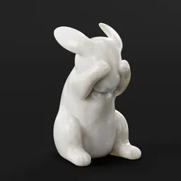 Shy Bunny Statue