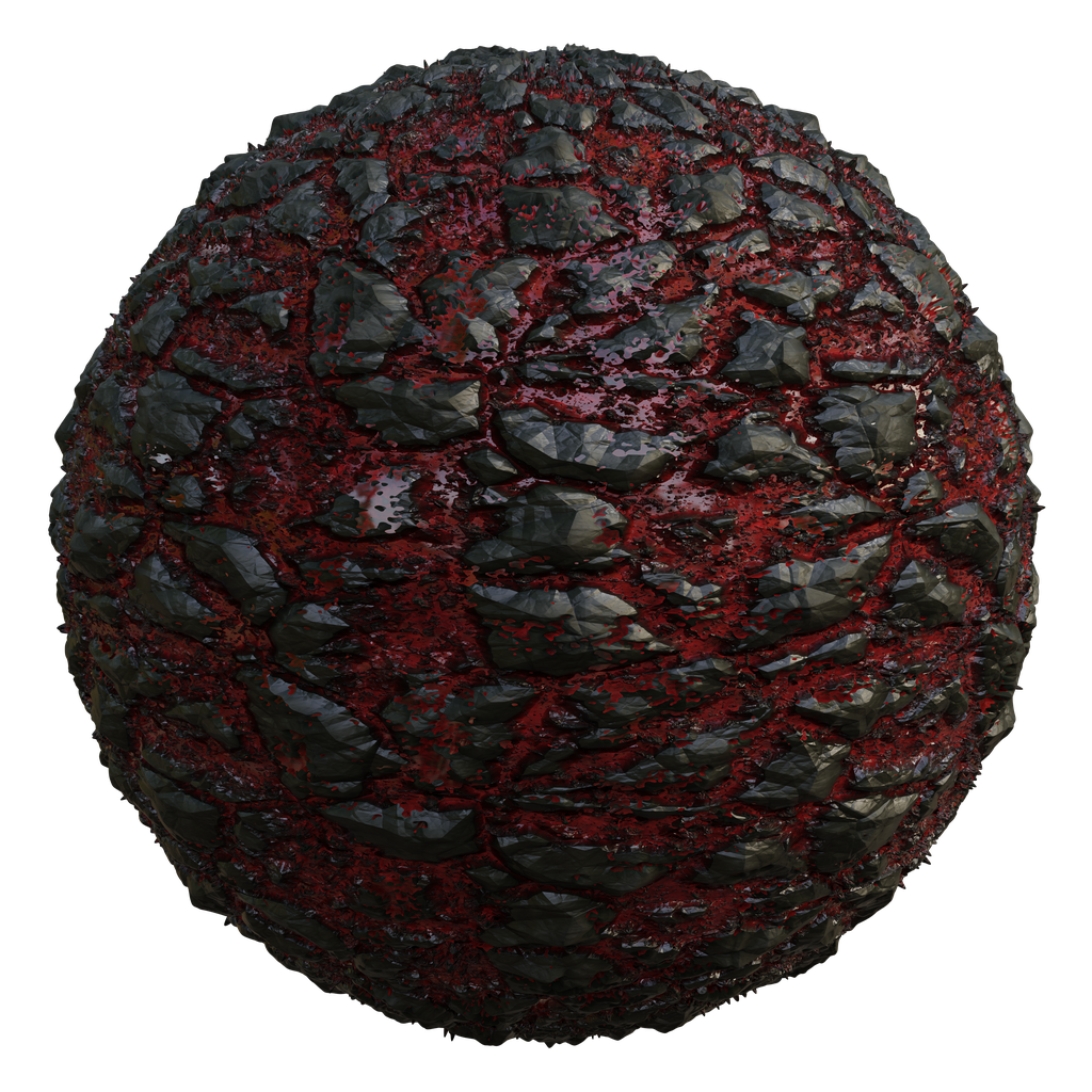 Blood Rock | FREE rock materials | BlenderKit